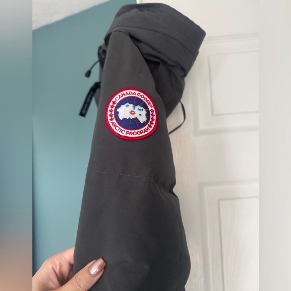 Canada Goose Black Parka with Faux Fur Trim Hood